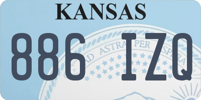 KS license plate 886IZQ