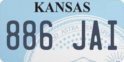 KS license plate 886JAI