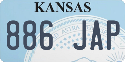 KS license plate 886JAP