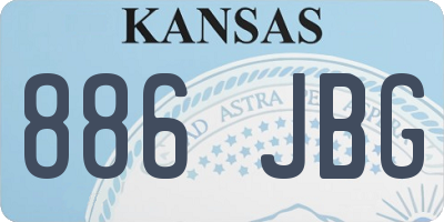 KS license plate 886JBG