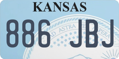 KS license plate 886JBJ