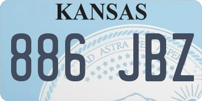 KS license plate 886JBZ