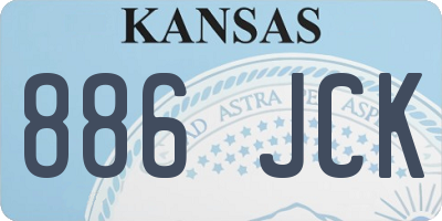KS license plate 886JCK