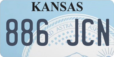 KS license plate 886JCN