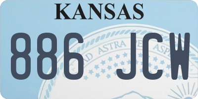KS license plate 886JCW