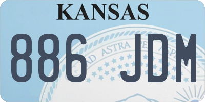 KS license plate 886JDM