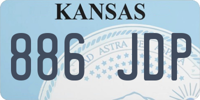 KS license plate 886JDP
