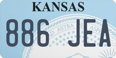 KS license plate 886JEA