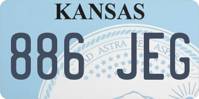 KS license plate 886JEG