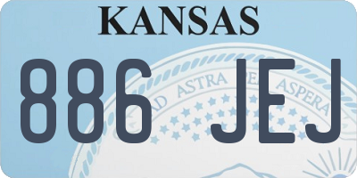 KS license plate 886JEJ