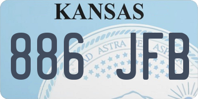 KS license plate 886JFB