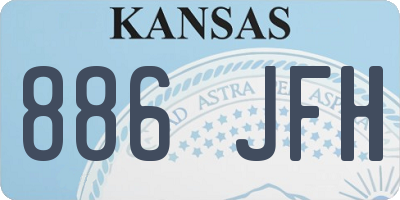 KS license plate 886JFH