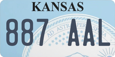 KS license plate 887AAL