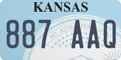 KS license plate 887AAQ