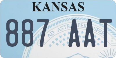 KS license plate 887AAT
