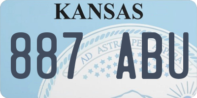 KS license plate 887ABU