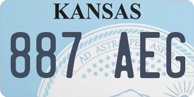 KS license plate 887AEG