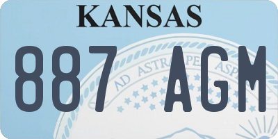 KS license plate 887AGM