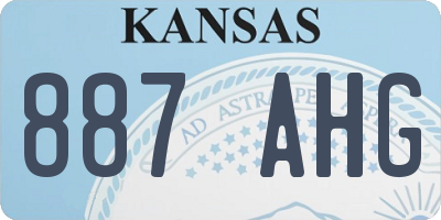 KS license plate 887AHG