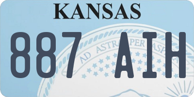 KS license plate 887AIH