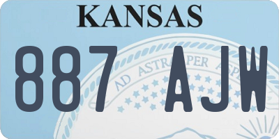 KS license plate 887AJW