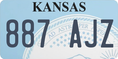 KS license plate 887AJZ