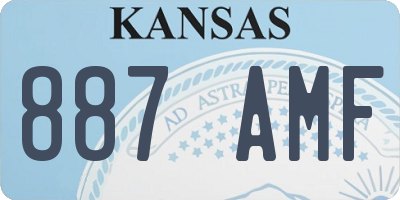 KS license plate 887AMF
