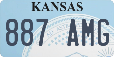 KS license plate 887AMG