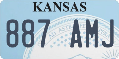 KS license plate 887AMJ