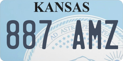 KS license plate 887AMZ