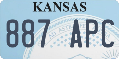 KS license plate 887APC
