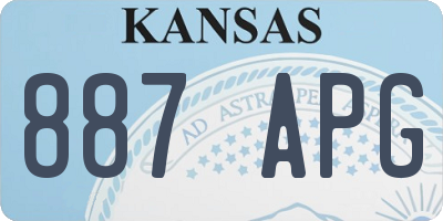KS license plate 887APG