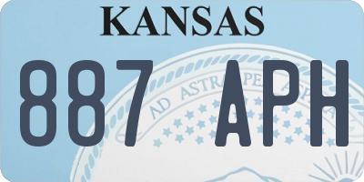 KS license plate 887APH