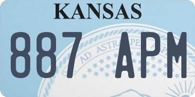KS license plate 887APM