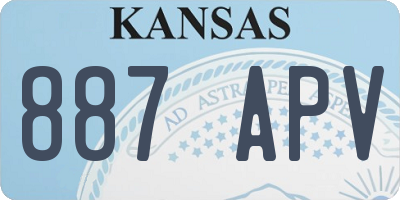 KS license plate 887APV
