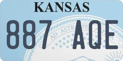 KS license plate 887AQE
