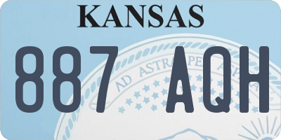 KS license plate 887AQH