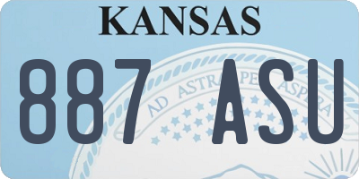 KS license plate 887ASU