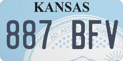KS license plate 887BFV