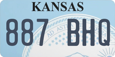 KS license plate 887BHQ