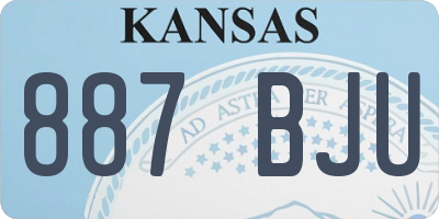 KS license plate 887BJU