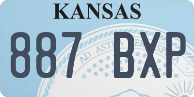 KS license plate 887BXP