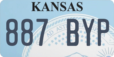 KS license plate 887BYP