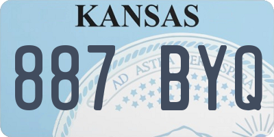 KS license plate 887BYQ