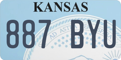 KS license plate 887BYU
