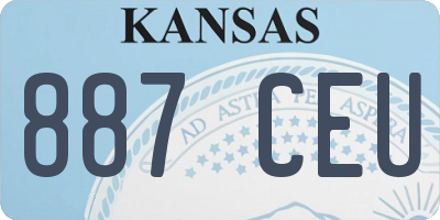 KS license plate 887CEU