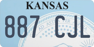 KS license plate 887CJL