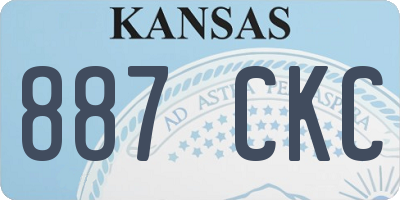 KS license plate 887CKC