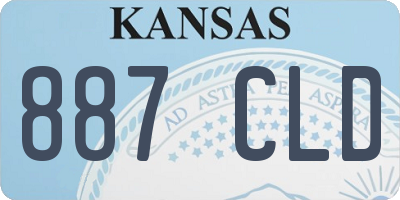 KS license plate 887CLD