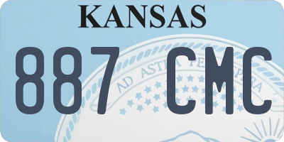 KS license plate 887CMC